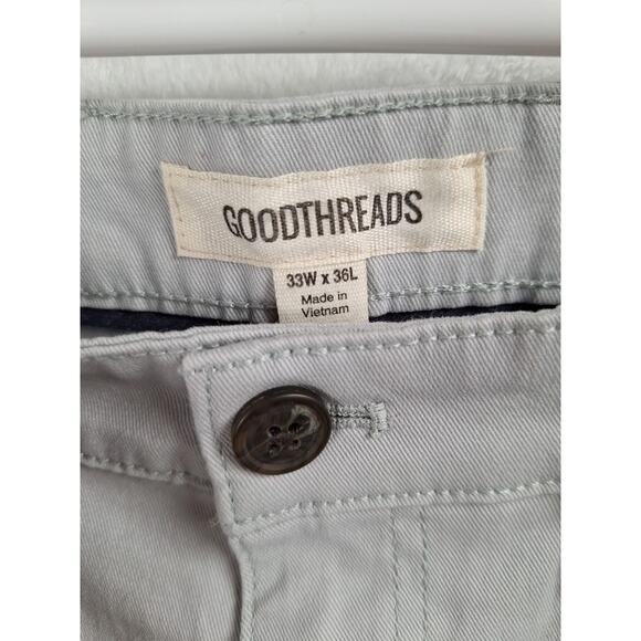 GOODTHREADS Men's 35 X 36 Straight Pants Khaki New! Amazon - Picture 6 of 8